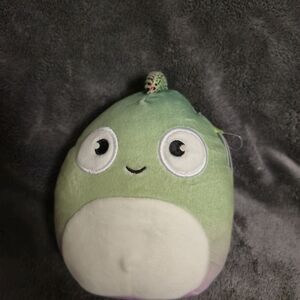 Squishmallows Denton Chameleon Green and White Stuffed Animal
